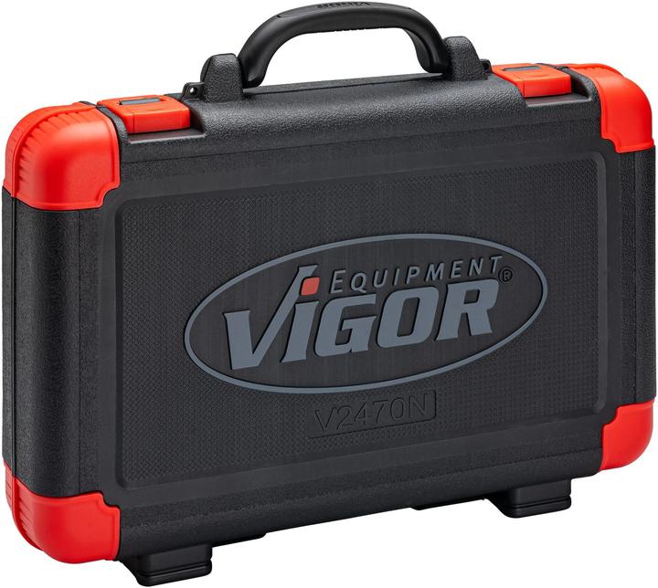 Productafbeelding Vigor Werkzeugkoffer ∙ V2470N ∙ 5/16 Zoll (8 mm) Sechskant, 1/4 Zoll (6,3 mm) Vierkant, 3/8 Zoll (… (92 onderdelen)