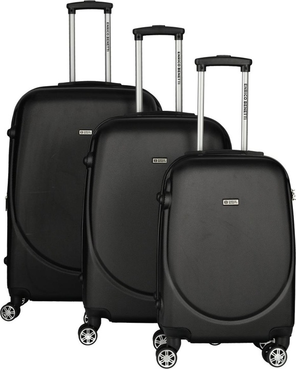 Immagine prodotto Enrico Benetti Set di 3 trolley Utah (105 l, Bagaglio a mano (fino a 50 litri), M (50 - 90l), L (90 - 115l))