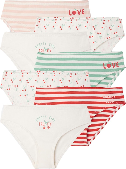 Immagine prodotto Vertbaudet 7er-Pack Mädchen Slips mit Kirschen (140, Confezione da 7)