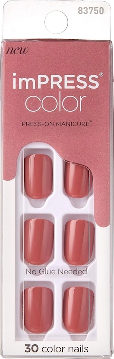KISS ImPress Colour Nail Kit (Kunstnägel, Platonic Pink)