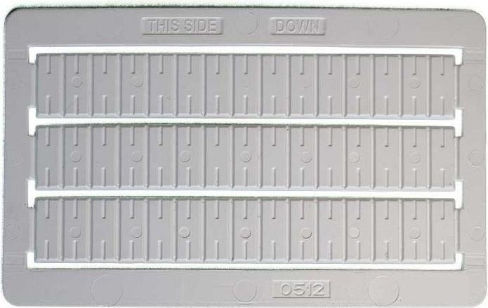 RS PRO Marking card with labels for feed-through terminal block