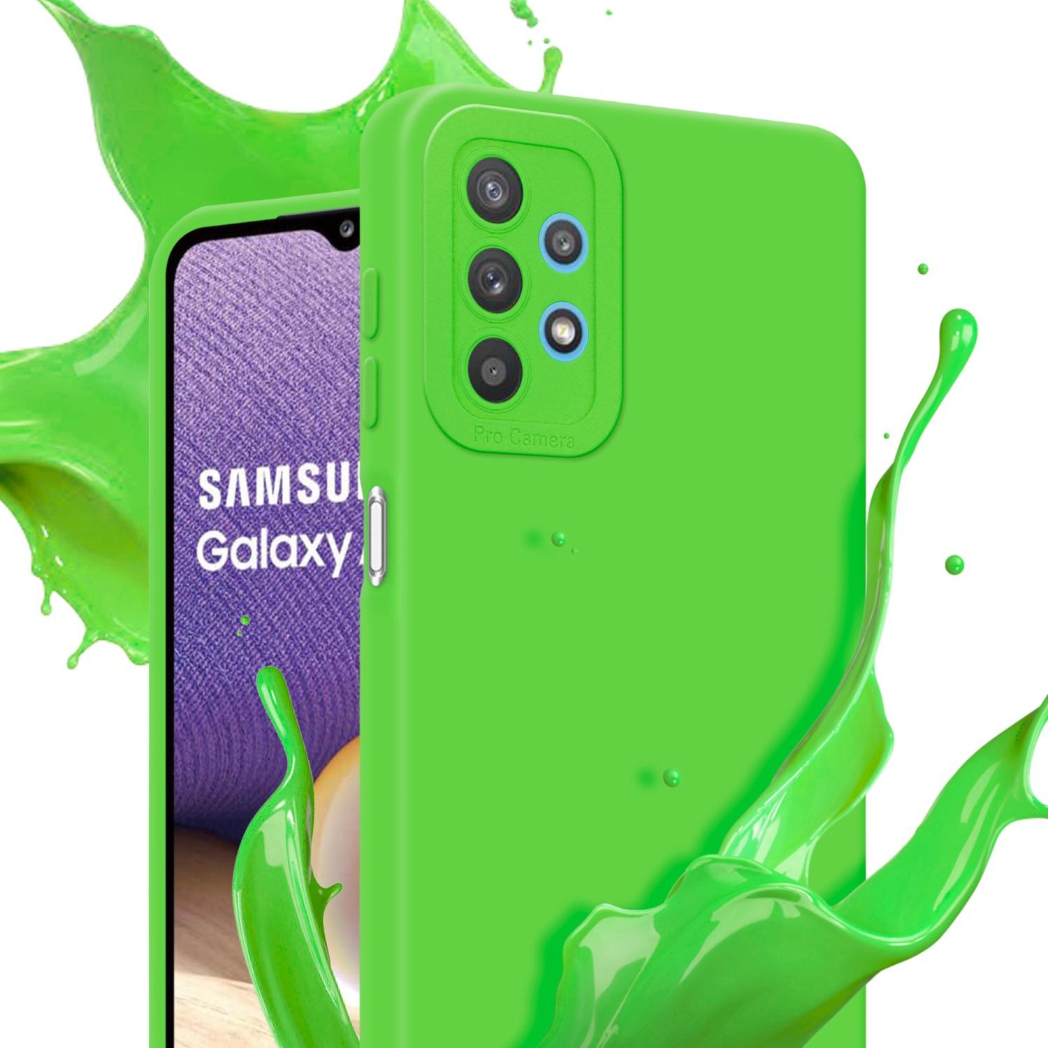 Thumbnail - Cadorabo Hülle für Samsung Galaxy A32 5G im TPU Fluid LM162 Style (Samsung Galaxy A32 5G), Smartphone Hülle, Grün