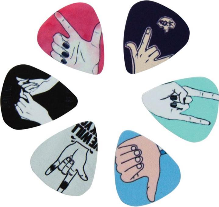 Actual product image JTI 10-pack of picks, hand gestures (10 x, 0.71 mm)