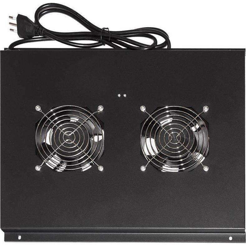 Link ARMADIO RACK KIT 2 VENTOLE SOFFITTO ARMADI 22/24U PROF. 600MM NERO, Accessori per armadio rack, Nero