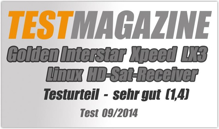 Immagine prodotto Golden Interstar XPEED LX3, 2x DVB-S2, 2x slot CI (DVB-S2)