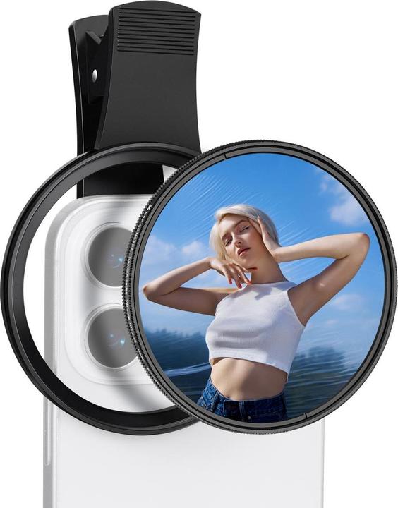 Image du produit K&F Concept 67mm Universal Type Phone clip, with 67mm ND2-32 Filter, 18-layer green coated