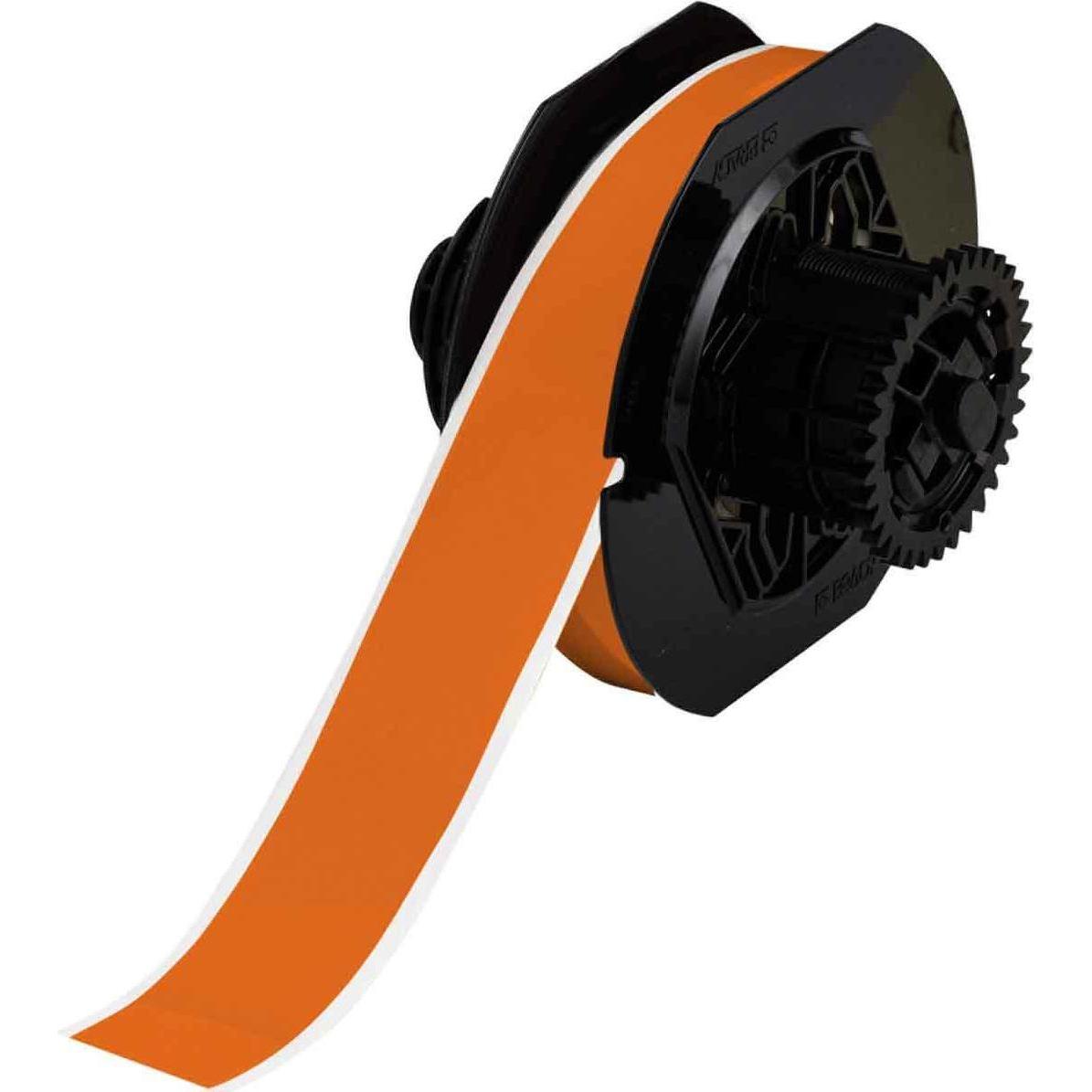 Brady, Etiketten, B30C-1125-7569-OR, Standard Vinyl, Orange, glänzend, 29.00 mm x 30.00 m, Endlos