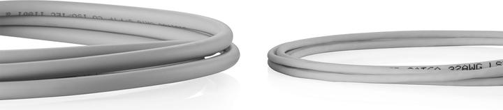 Image du produit Digitus CAT 6 U-UTP Slim Patchkabel, 5 m, gris (U/UTP, CAT6, 5 m)