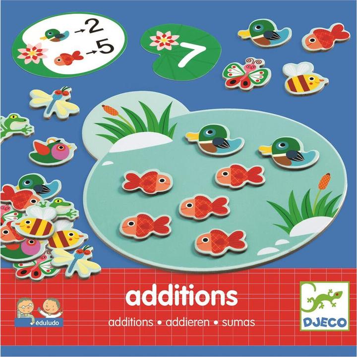 Produktbild Djeco Eduludo Addieren (Deutsch, Englisch, Französisch, Italienisch, 2 - 4 Spieler)