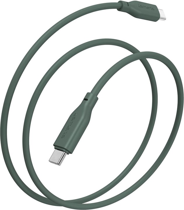 Produktbild 4smarts USB-C / USB-C Silikon-Kabel High Flex 60W 1,5m petrol (1.50 m, USB 2.0)