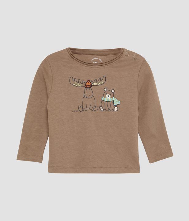 Produktbild S.Oliver T-Shirt Langarmshirt mit Print und Stickerei (80)