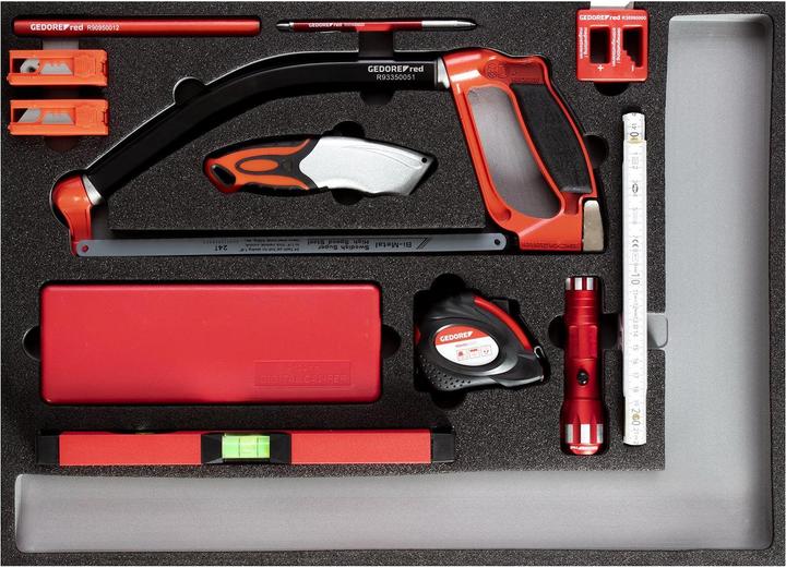 Actual product image Gedore Red red R22350004 Tool set measuring tools + cutting 1/1 CT module