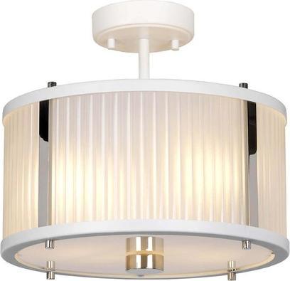 Actual product image Elstead Lighting Corona pendant light E27 double white satinised lacquered, polished (E27)