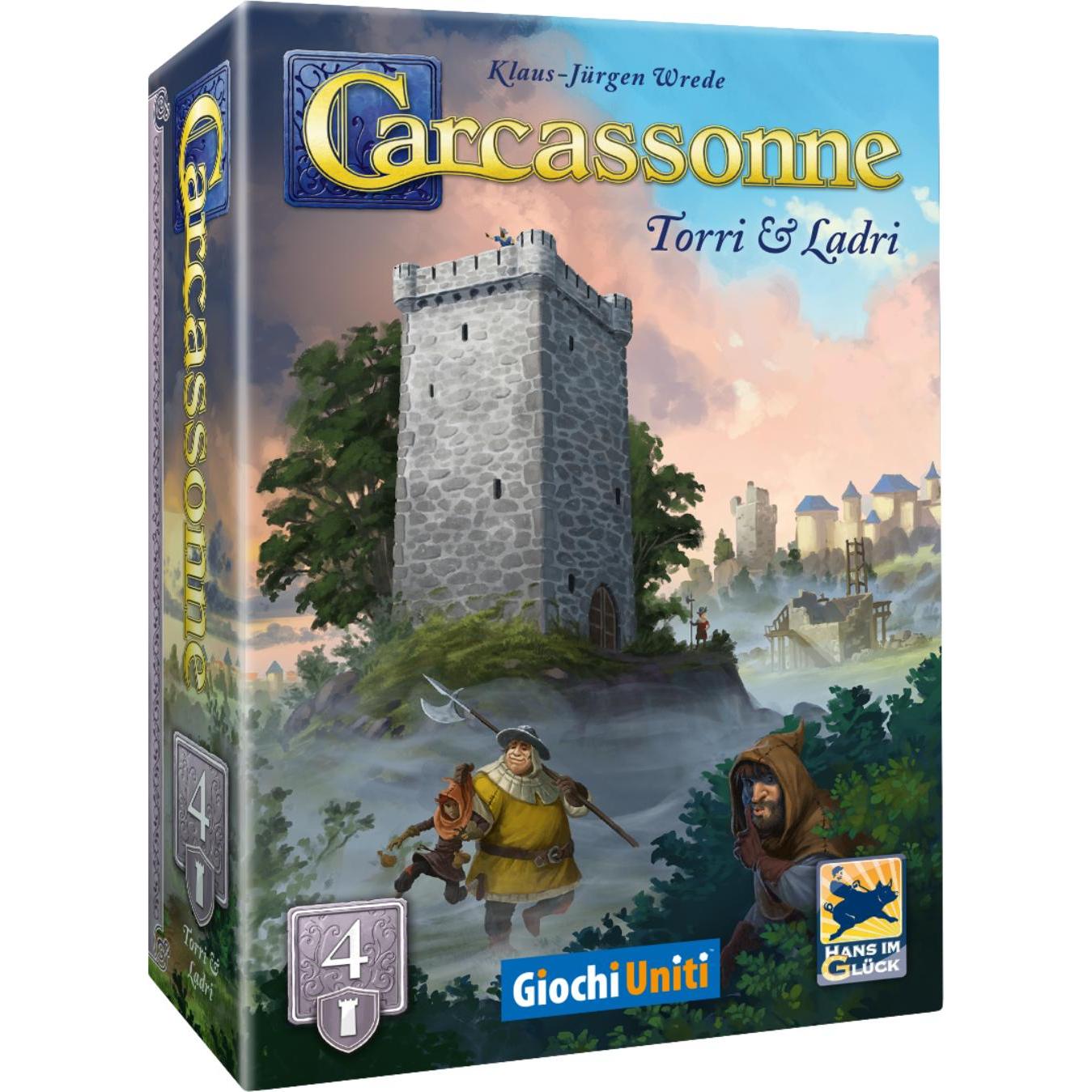 Giochi Uniti Multicolore Carcassonne Revival: Torri E Ladri 4 (Italiano, 2 - 4 Giocatori)