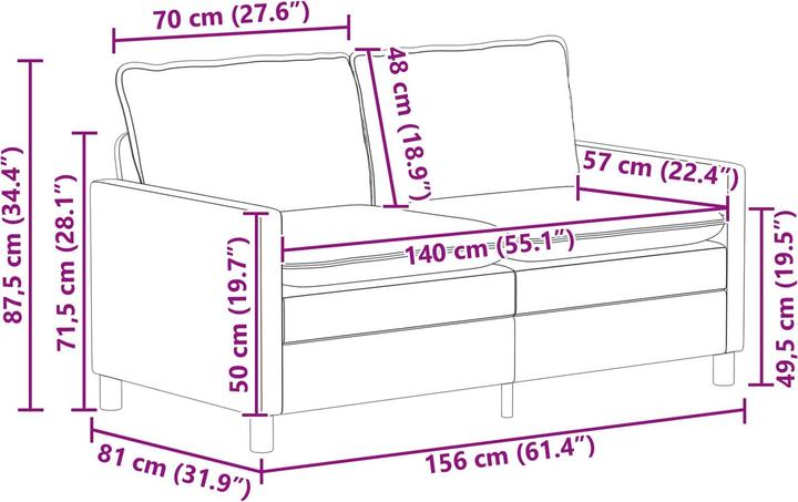 Produktbild vidaXL Sofa