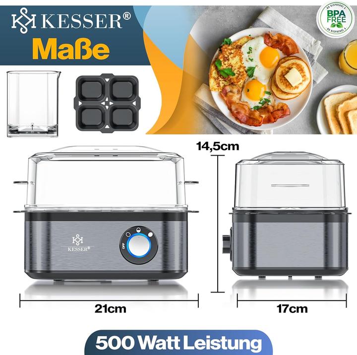 Produktbild Kesser Elektrischer Eierkocher mit Warmhaltefunktion