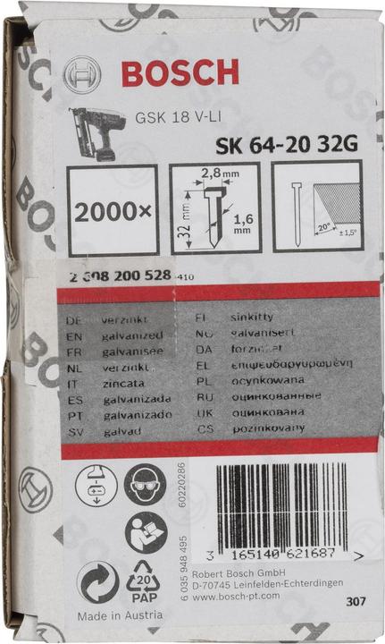 Produktbild Bosch Professional Zubehör Senkkopf-Stift SK64
