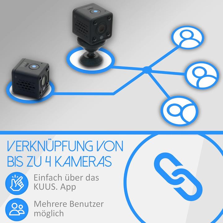 Actual product image Kuus. Mini Überwachungskamera mit Bewegungsmelder