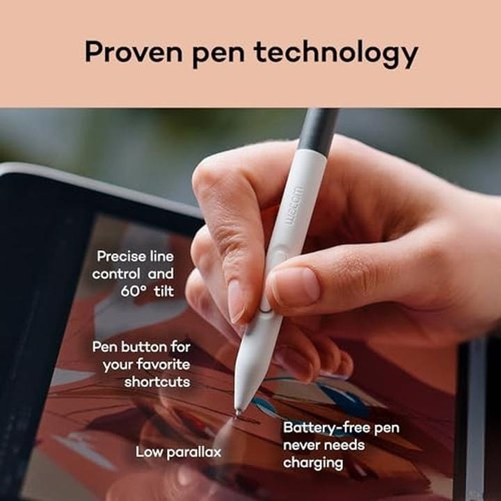 Immagine prodotto Wacom One 14, Bedraad, 2540 lpi, 309 x 174 mm, USB, 8 mm, Pen (14", 2540 lpi)