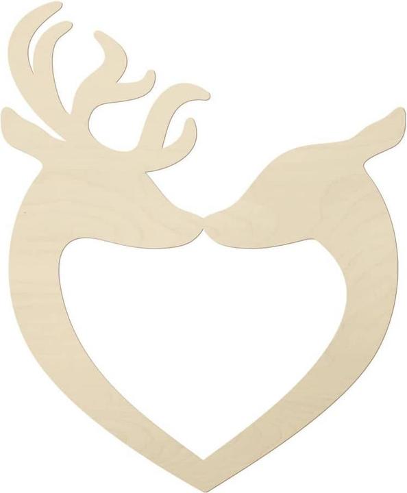 Produktbild Trenddeko Hirsch Herz (25 x 30 cm)