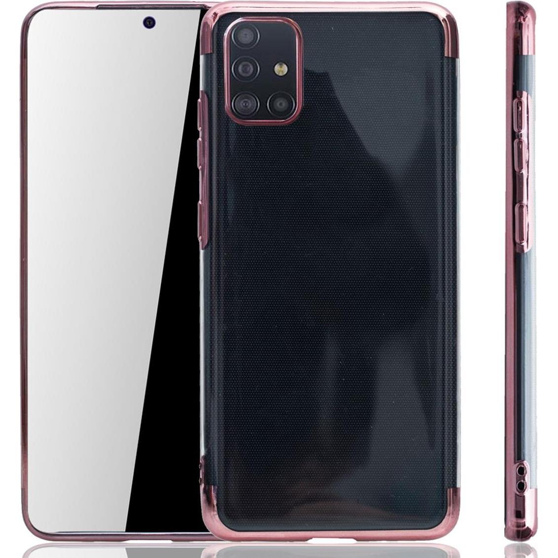 König Design Handyhülle für Samsung Galaxy A51 Schutzcase Backcover Bumper Etuis Rahmen Pink (Samsung Galaxy A51), Smart...