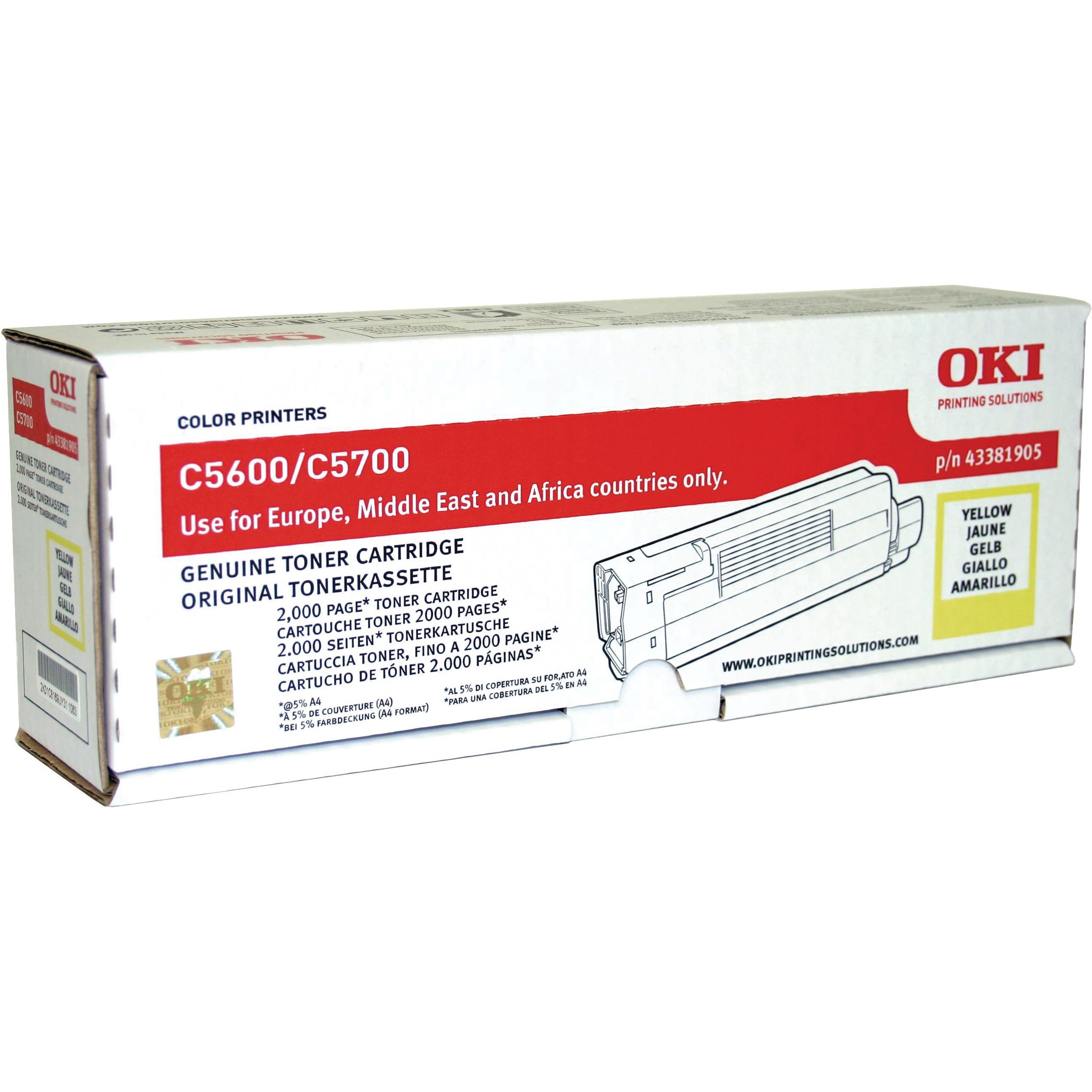 Thumbnail - OKI, Toner, 43381905 (Y)