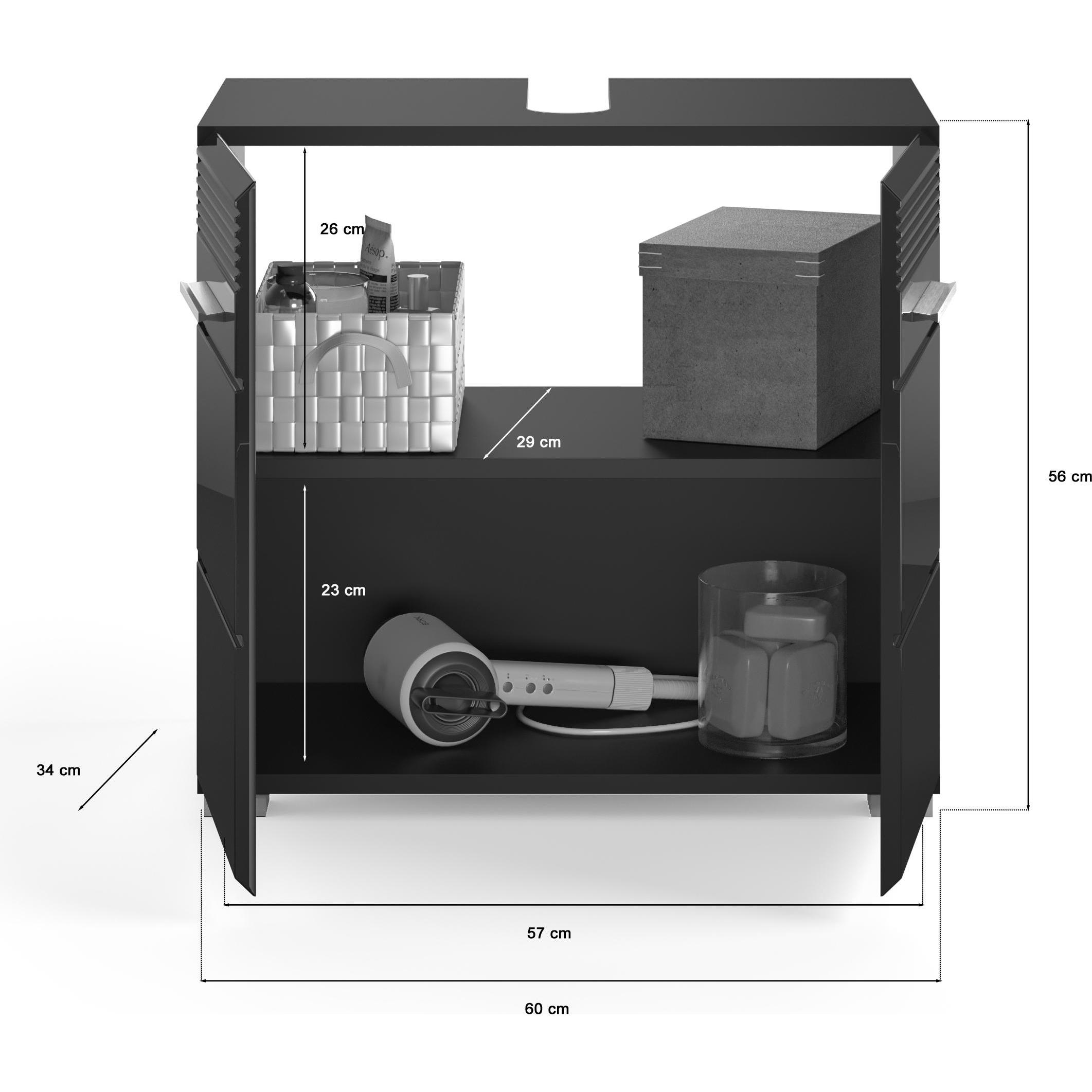 Thumbnail - Xonox Home, Waschbeckenunterschrank, Linus (60 x 34 x 56 cm)