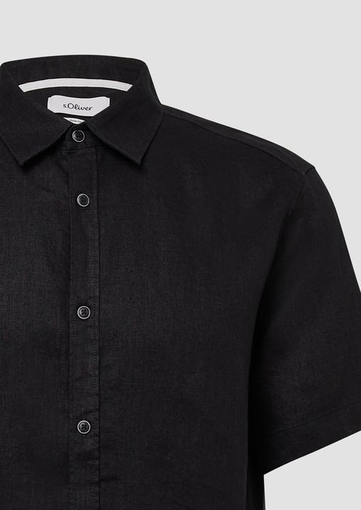 Produktbild S.Oliver Hemd Regular Fit: Leichtes Kurzarmhemd aus 100% Leinen (M)