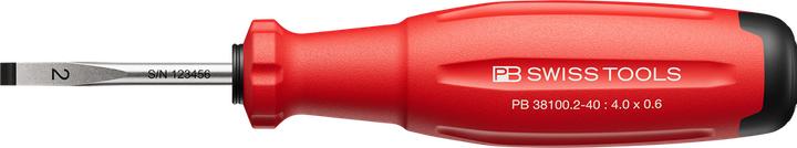 Image du produit PB Swiss Tools Tournevis à fente PB 38100 SwissGrip Evo Gr. 2 40 mm (Escale)