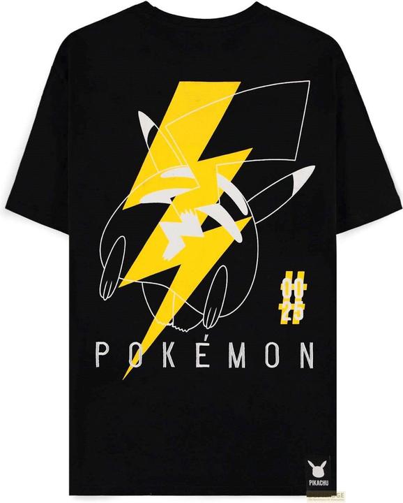 Produktbild Difuzed Pokemon T-Shirt Black Pikachu Electrifying Line-art Grösse L (L)