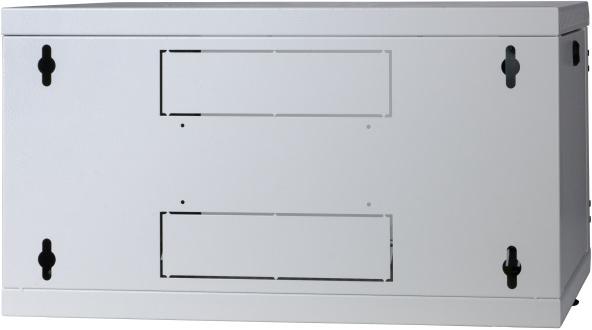 Actual product image EFB Elektronik 19" wall-mounted enclosure 6HE, swivelling, 2 parts, RAL7035, depth 500 mm (6 RU, 19 inch rack)