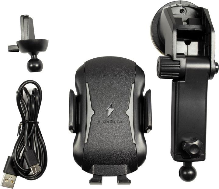Produktbild Intertech Inter-Tech MTH-100 Aktive Halterung Handy/Smartphone Schwarz