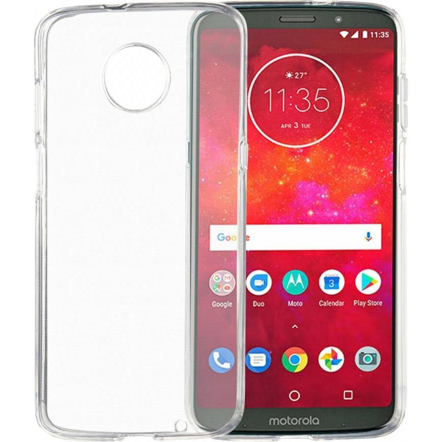 Screenguard Motorola Moto Z3 Play Flexible TPU Clear Case (Motorola Moto Z3 Play), Smartphone Hülle, Transparent