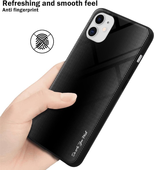 Productafbeelding Cadorabo TPU gestreepte glasplaat (Apple iPhone 11)