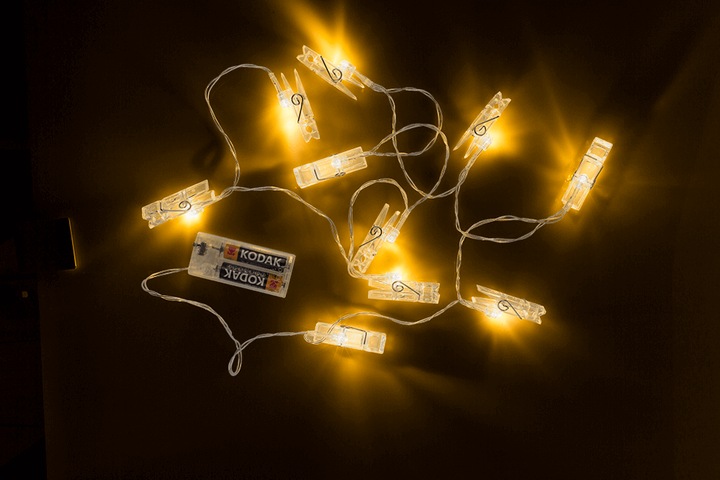 Produktbild Out of the blue LED Lichterkette Fotoleine mit Klammern (1.70 m)