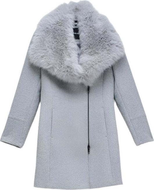 Image du produit Salsa Jeans Wool Coat With Fur Collar (XL)