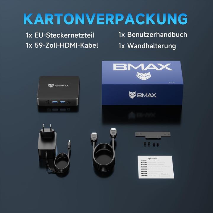 Produktbild Bmax B4 Mini PC mit Intel 12th Gen Alder Lake-N95 Prozessor (12 GB)
