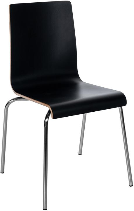 Actual product image CLP Gahanna stackable chair with backrest HPL seat shell