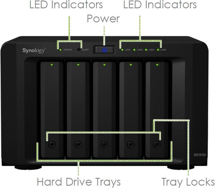 Image du produit Synology Ds1515+ (0 TB)