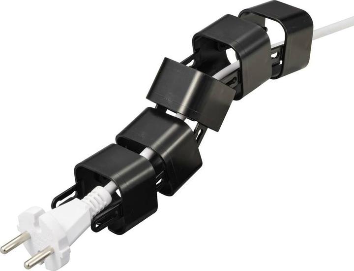Actual product image Tru Components Modular cable holder TC-12533296 ABS plastic black 40 mm I
