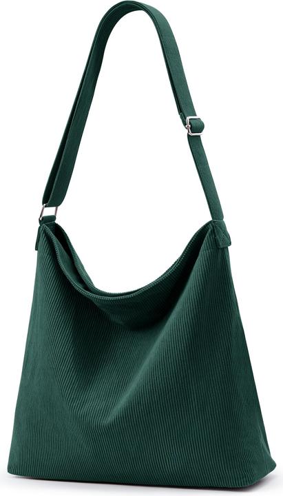 Produktbild Only-Bags.Store Kordtasche Umhängetasche mit Reissverschluss Wasserdichter Shopper Grosse Kord-Umhängetasche