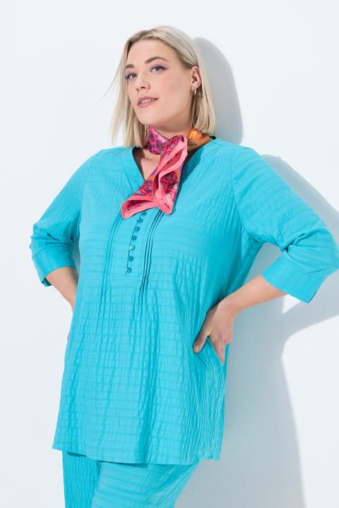 Produktbild Ulla Popken Bubble-Tunika, Biesen, Herzausschnitt, 3/4-Arm (42, 44)