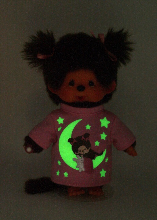 Actual product image Monchhichi Glow in the Dark Girl (20 cm)