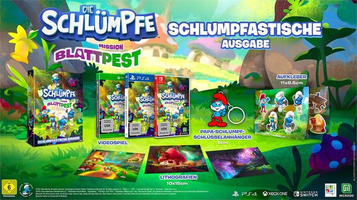 Produktbild astragon Die Schlümpfe: Mission Blattpest Schlumpftastische Ausgabe (Limited Edition) (PS4, DE)