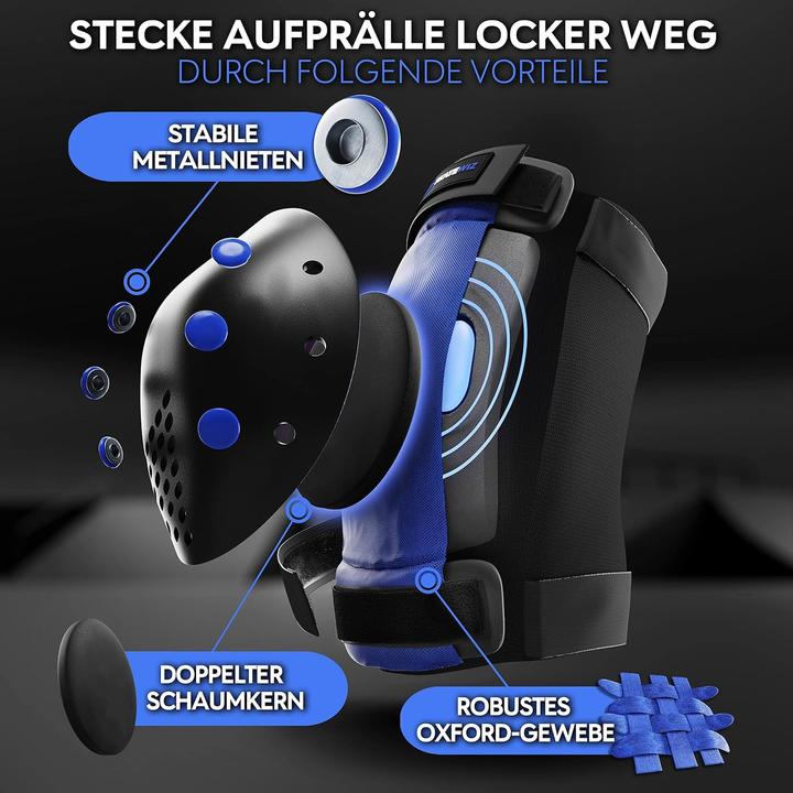 Image du produit Skatewiz Protections de patin (M, L, Protège-poignets, Genouillère, Coudes, 6 pièces)