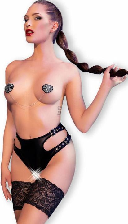 Productafbeelding Chilirose CR 4656 SLIP OPEN BIJ KRUIS ZWART L/XL (L)