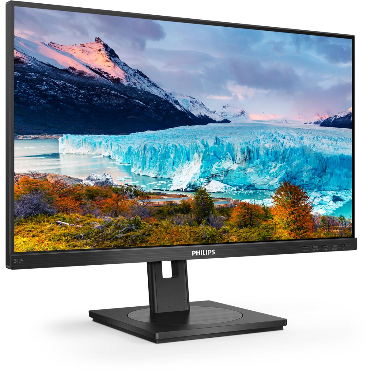 Philips 242S1AE/00 (1920 x 1080 Pixel, 23.80"), Monitor, Schwarz