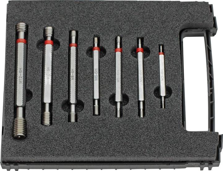 Actual product image Fortis Thread limit plug gauge set M3-M12 tolerance class 6H
