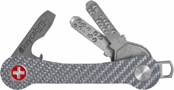 Produktbild Keycabins Schlüsselorganisator KCCS1.6 Carbon S1 silver