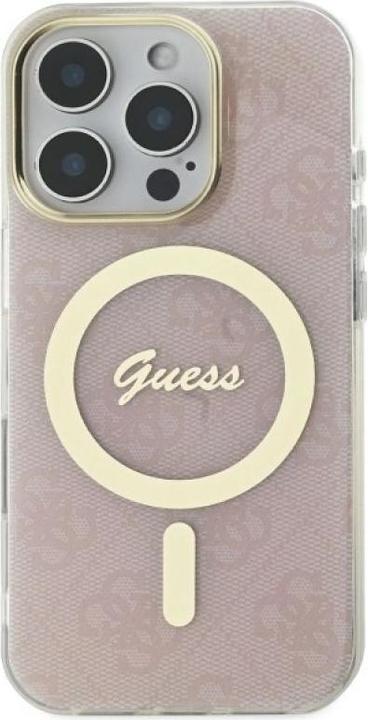 Produktbild Guess GUHMP16LH4STP iPhone 16 Pro 6.3" różowy/pink hardcase IML 4G MagSafe (Apple iPhone 16 Pro)